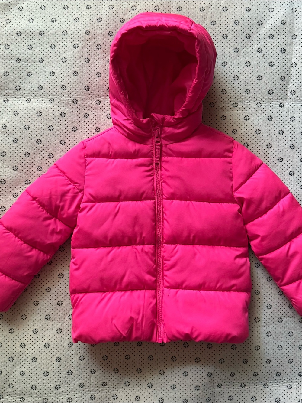 The Children's Place Hot Pink Hooded Puffer Jacket